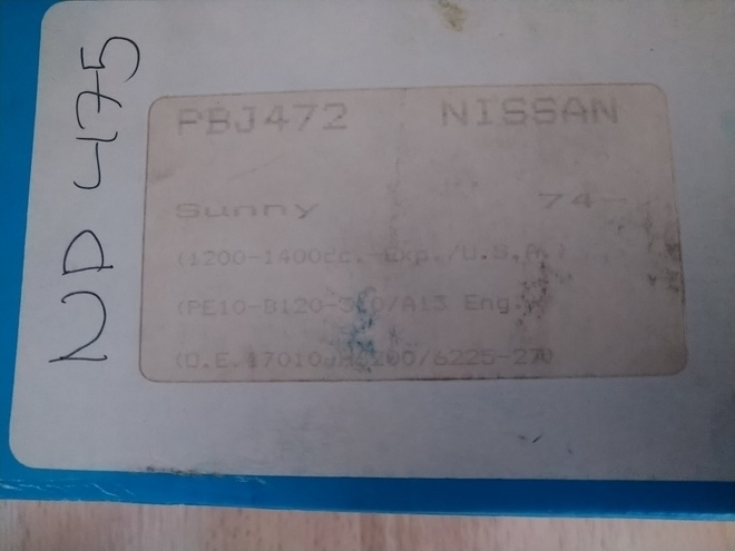 GP Polttoainepumppu PBJ472 Nissan Sunny