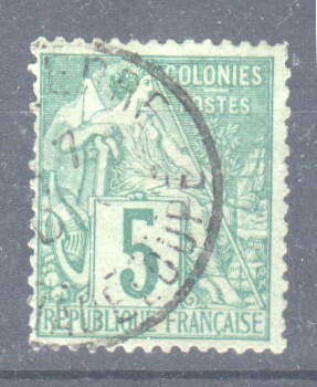Ranska 1881 siirtomaaposti 5C