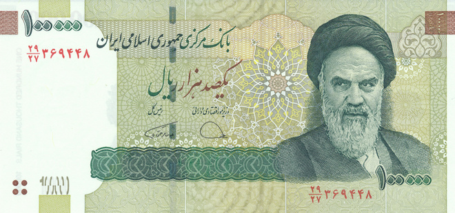 Iran 100.000 Riels 2017-19 P151 #301