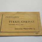 1957 Vammala Tukkilaiskisat pääsylippu - pikkukuva 1