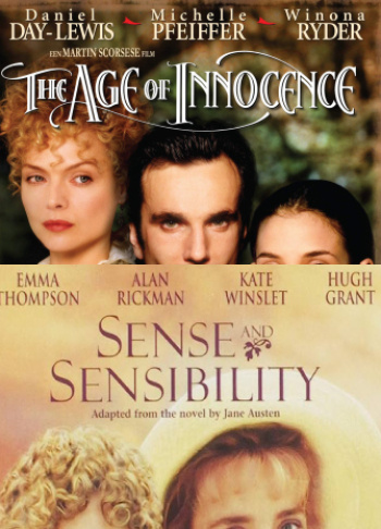 Age of Innocence ja Sense And Sensibility (DVD)