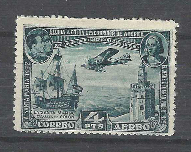# 23137 # Espania - Mi-597 o, Lentomerkki