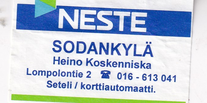 Sodankylä, NESTE, Heino Koskenniska   1/15