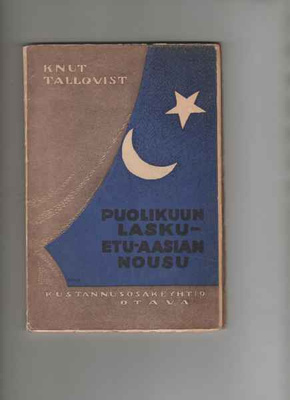 Tallqvist, Knut: Puolikuun lasku -..., Otava 1919, nid., K3