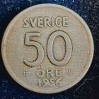 Ruotsin 50 äyrin hop.kolikoita - pikkukuva 2