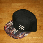 Kanes musta Snapback suoralippainen lippis one size - pikkukuva 1