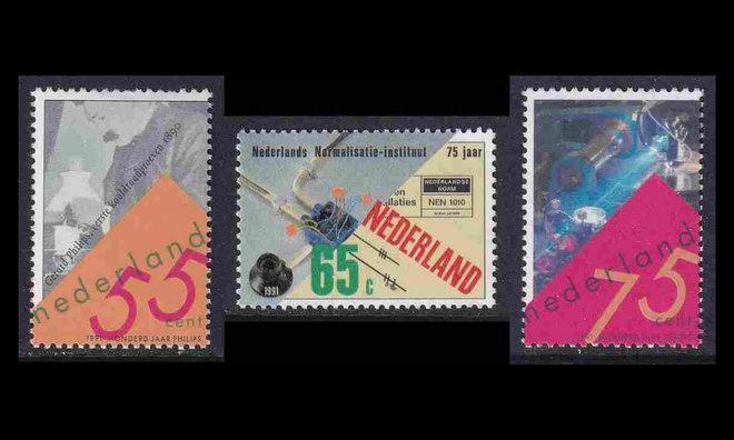 Alankomaat 1406-8 ** Sähkökonserni Philips 100v (1991)