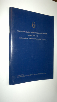 Valtakunnalliset maanpuolustuskurssit 101-110 ; aakkosell...