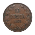 10 Penniä 1896 Variantti 1.2 // 9 ja 6 vinossa oikealle - pikkukuva 1