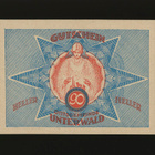 Itävalta Notgeld 90 Heller, Unterwald 1920 - pikkukuva 1