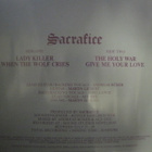 SACRAFICE - THE FIRST EXPERIENCE WITH THE UNKNOWN M-/M- 12" - pikkukuva 2