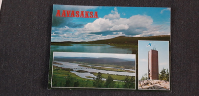 Vanha Aavasaksa kortti, hienot leimat + merkki