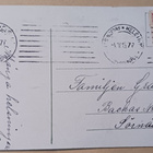 Tiputaulu ja kukkia seinällä, vanha Pääsiäispk, p. 1915 - pikkukuva 2