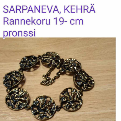 SARPANEVA KEHRÄ -rannekoru, pronssi