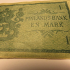 VANHA LEIKKIRAHA  Yksi Markka seteli - pikkukuva 3