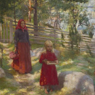 kortti ** Edelfelt Albert Tyttö tai poika - erilaisia - pikkukuva 1