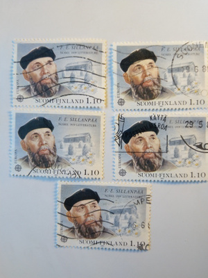 Postimerkki F. E. Sillanpää nobel 1939 1,10 Europa