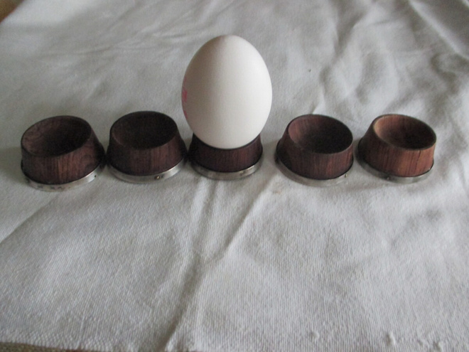 Muna kuppeja /hopea/teak 5 kpl,,harvinaiset