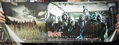SLIPKNOT ALL HOPE IS GONE KAKSIPUOLINEN PROMO JULISTE