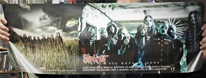 SLIPKNOT ALL HOPE IS GONE KAKSIPUOLINEN PROMO JULISTE