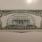 USA 5 Dollaria, series 1985, B=New York, käytetty - pikkukuva 2