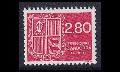 Andorra Fr 458 ** Käyttösarja vaakuna (1993)