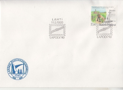 FDC 1990 maalaispostinkanto.