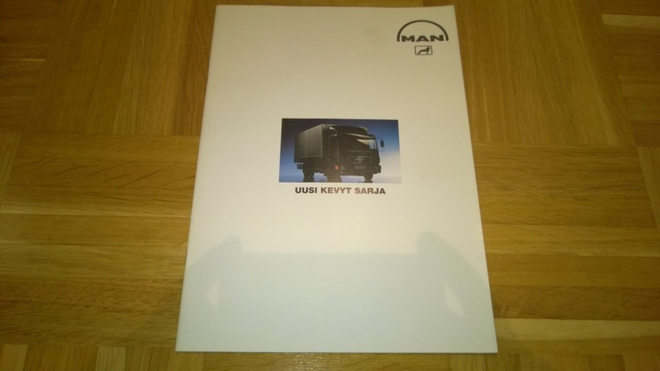 Esite MAN L2000 uusi kevyt sarja, noin 1991, kuorma-auto