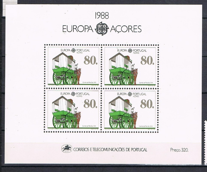 Portugal Azorit 1988 - Europa CEPT blokki ++