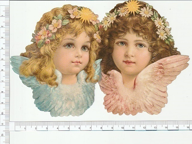 * EF - BK 5172, enkelitytöt , 16,5x11,5 cm, UUSI *