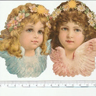 * EF - BK 5172, enkelitytöt , 16,5x11,5 cm, UUSI * - pikkukuva 1