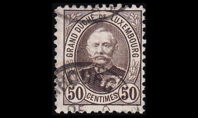 Luxemburg 63D o Suurherttua Adolf 50 C (11½:11) (1891)