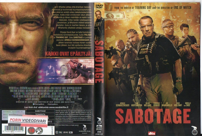 sabotage (2013)	(12 833)	k	-FI-	suomik.	DVD		arnold schwarze