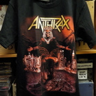 ANTHRAX WORLD TOUR 2018 UUSI KIERTUE T-PAITA S-KOKO - pikkukuva 1
