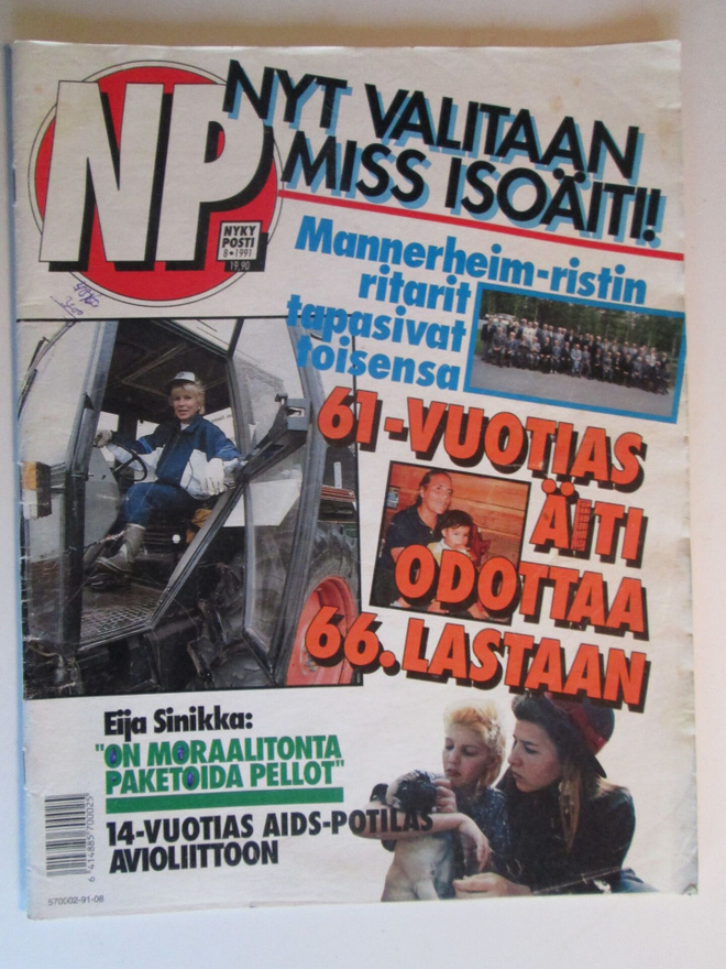 NYKYPOSTI LEHTI 8 / 1991 SISÄLLYSLUETTELO KUVA 2