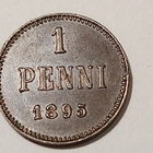 *Suomi * 1 penni *1895 *Nikolai II Copper/Kupari *1++ - pikkukuva 1