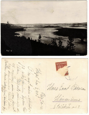 Vanha kortti, Pello, vuodelta 1940