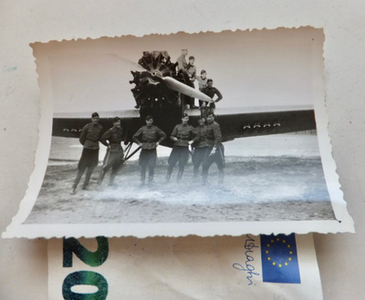 VANHA Valokuva Ilmavoimat Lentokone Junkers Ju 52