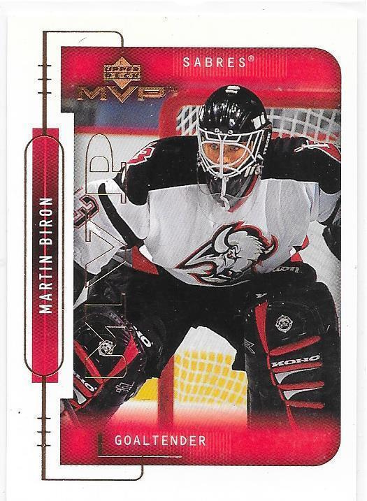 1999-00 Upper Deck MVP #25 Martin Biron Buffalo Sabres MV