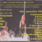 LAMA / 000 demo + live -1980-1981- kbd hc - pikkukuva 2