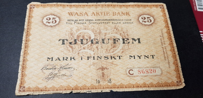 25 mk 1918  waasan pankki  kl 4
