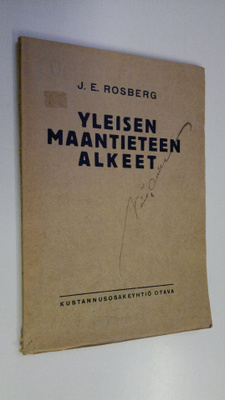 Johan Evert Rosberg : Yleisen maantieteen alkeet