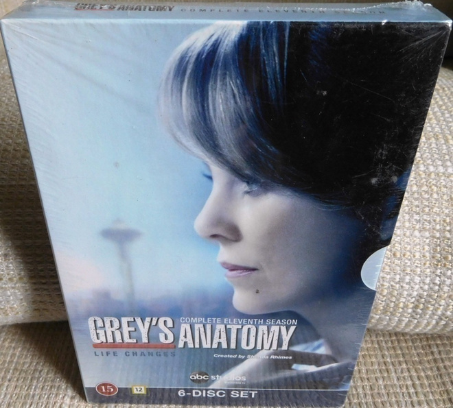 Greyn Anatomia 11. kausi (muoveissa) [6x DVD]