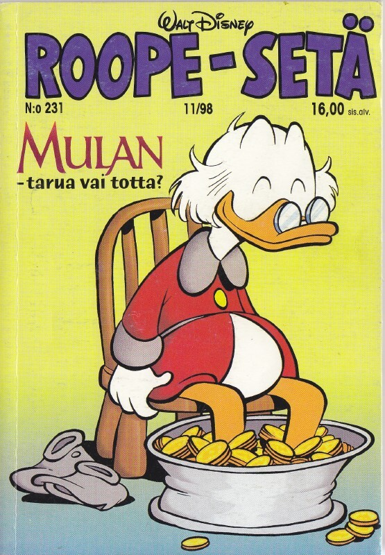 Roope-Setä N:o 231 (11/1998) Mulan - tarua vai totta?