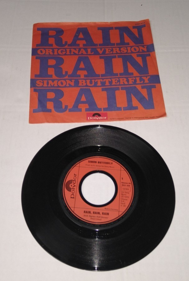 SIMON BUTTERFLY RAINBOW / RAIN, RAIN, RAIN 7" SINGLE LP