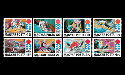 Unkari 2720-7 ** Talviolympialaiset Sapporo (1971)