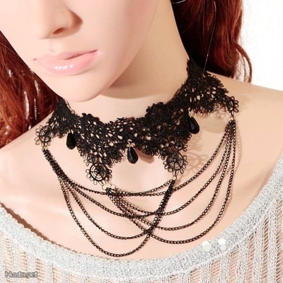 289 .. Fashion Gothic Lolita Launis Pitsi .. Kaulakoru