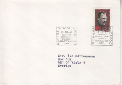 FDC 1969 Johannes Linnakoski