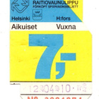 HELSINKI RAITIOVAUNULIPPU VUODELTA 1995 - pikkukuva 1