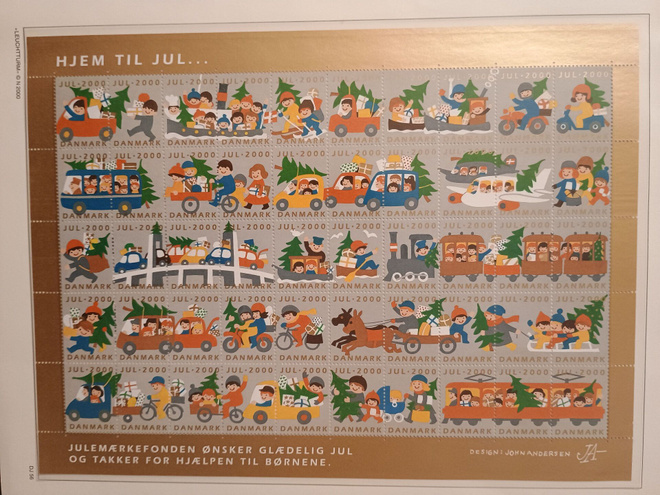 Tanska joulumerkkiarkki 2000